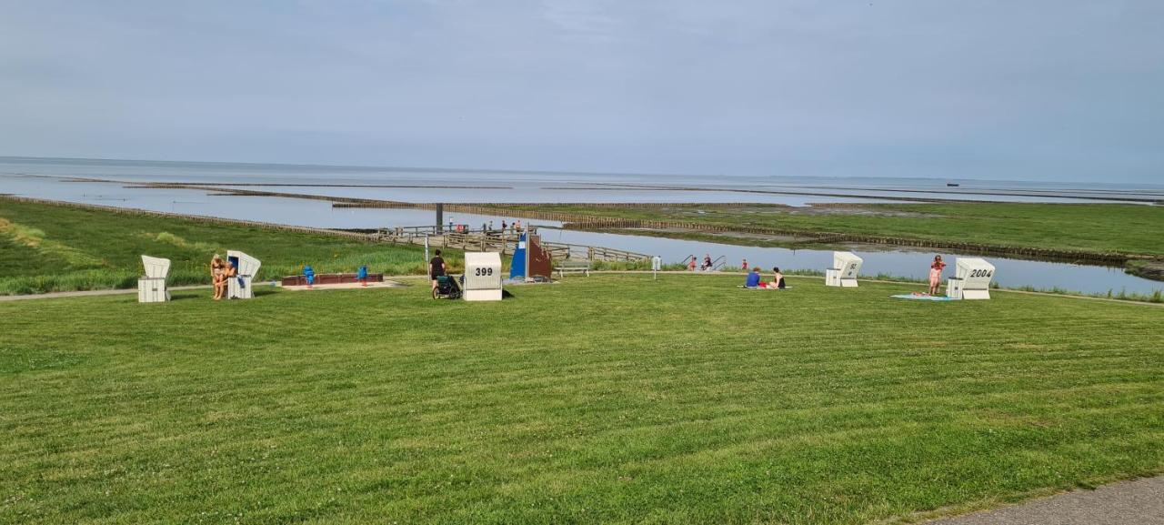 Ferienhaus Hemenswarft direkt an der Nordsee mit Meerblick Emmelsbüll-Horsbüll Exterior foto