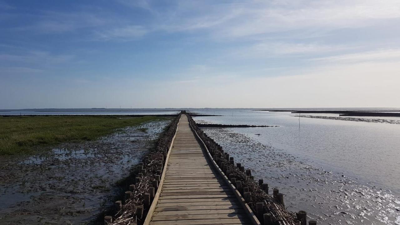 Ferienhaus Hemenswarft direkt an der Nordsee mit Meerblick Emmelsbüll-Horsbüll Exterior foto